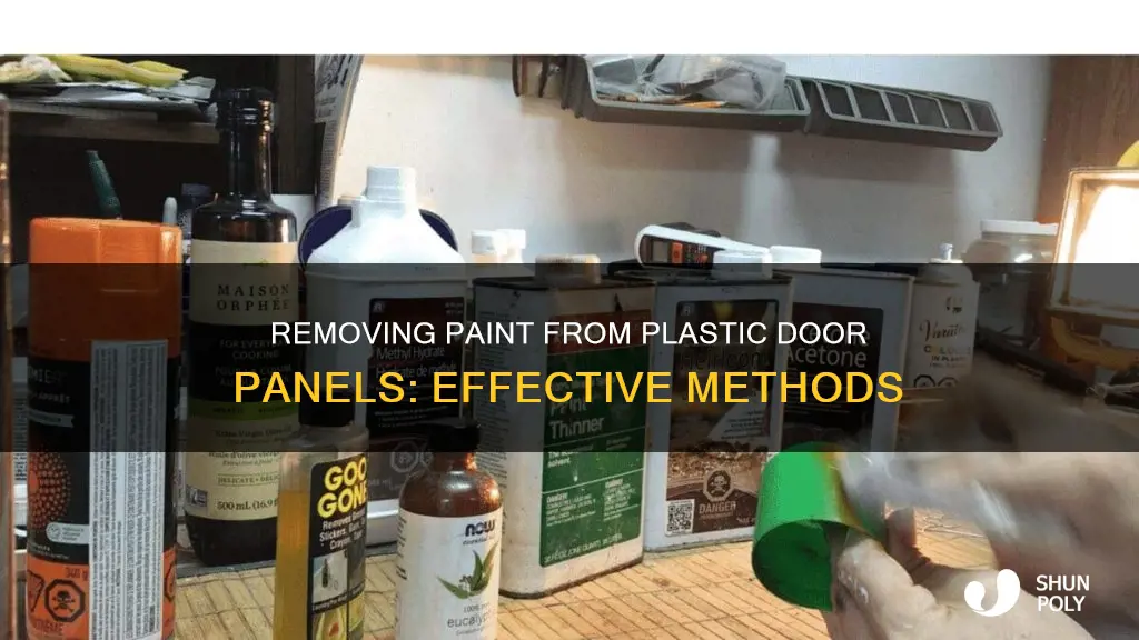 how to remove paint from plastic door panels