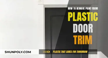 Removing Paint from Plastic Door Trim: A Step-by-Step Guide