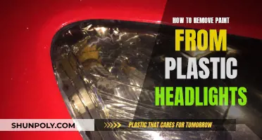 Restoring Plastic Headlights: Removing Paint the Right Way
