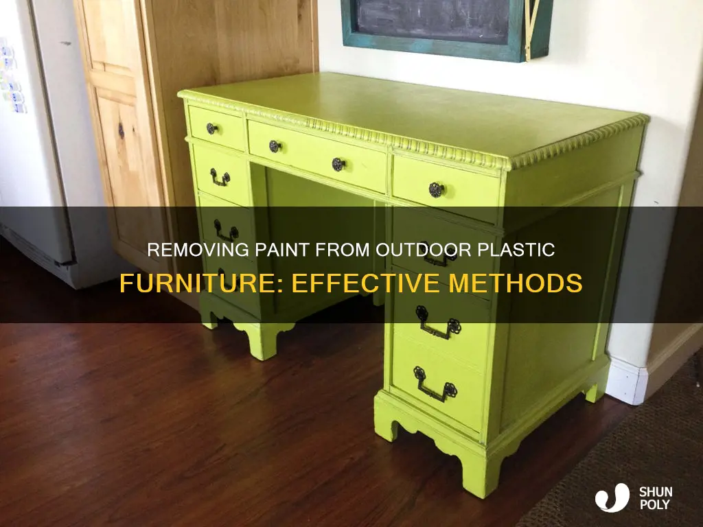 how to remove paint from plastic outdoor furniture