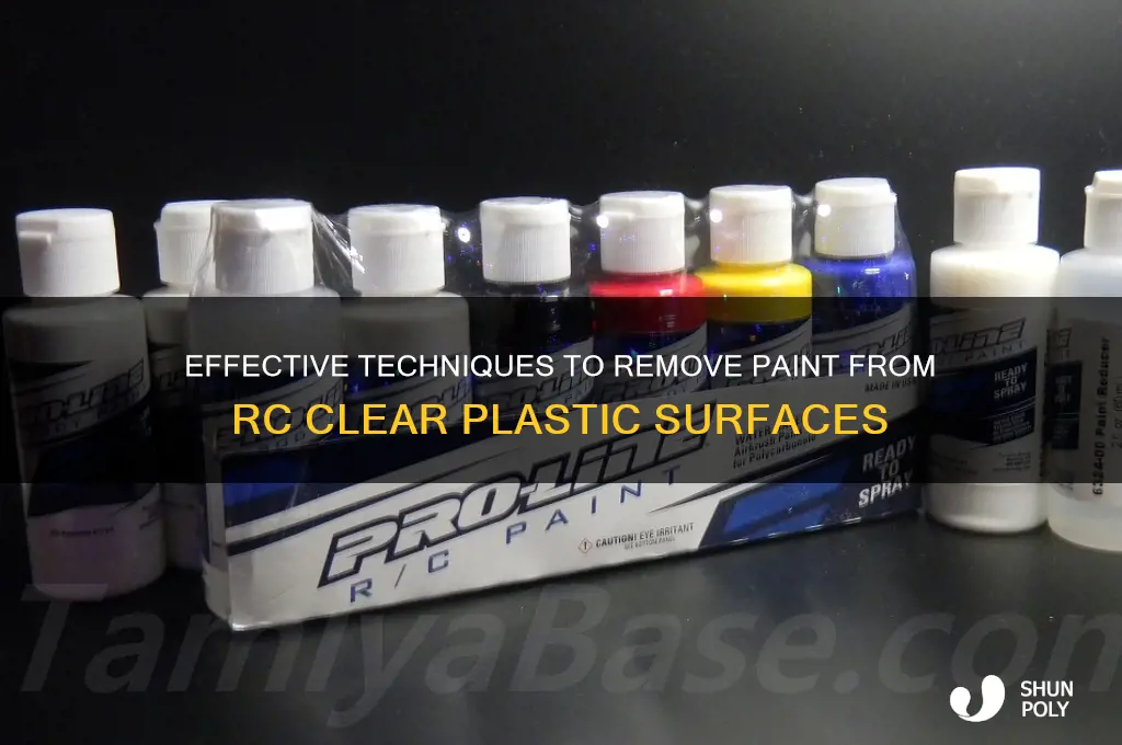 how to remove paint from rc clear plastic