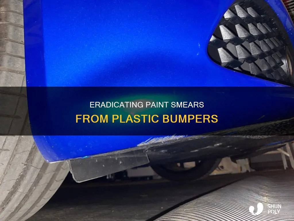 how to remove paint smear from plastic bumper