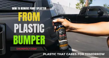 Removing Paint Splatter from Plastic Bumpers: A Step-by-Step Guide