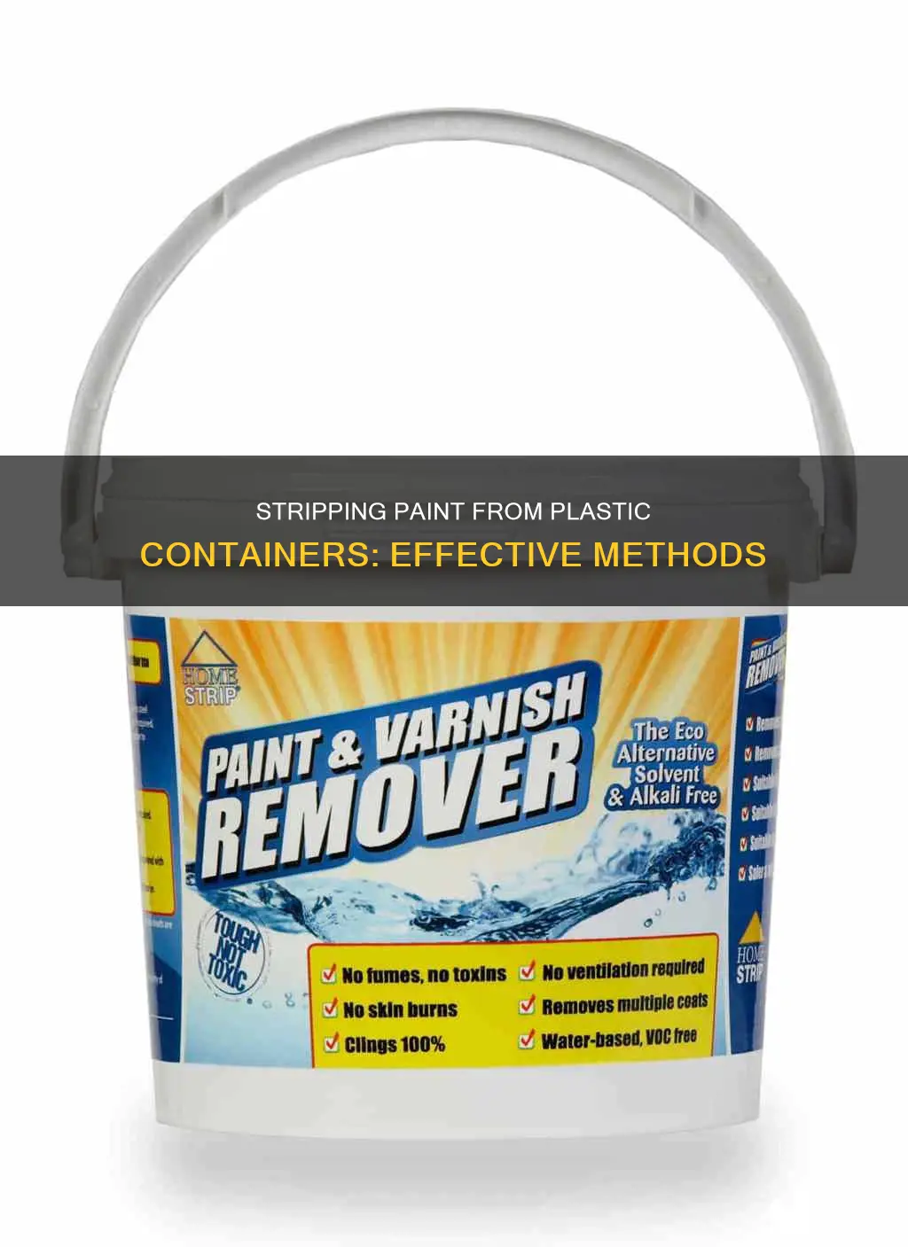 how to remove painted labels from plastic containers