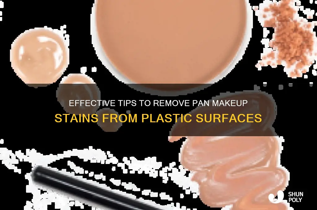 how to remove pan makup pan from plastic
