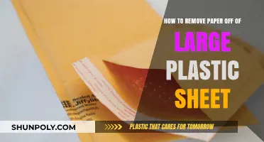 Efficiently Removing Paper from Large Plastic Sheets: A Step-by-Step Guide