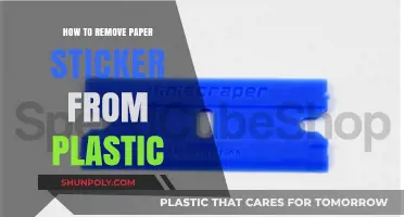 Easy Steps to Remove Paper Stickers from Plastic Surfaces