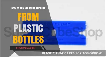 Effortless Ways to Remove Paper Stickers from Plastic Bottles