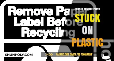 Easy Steps to Remove Paper Stuck on Plastic Surfaces