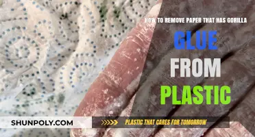 Effective Ways to Remove Gorilla Glue Paper from Plastic Surfaces