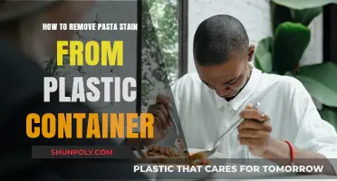 Eliminating Pasta Stains from Plastic Containers