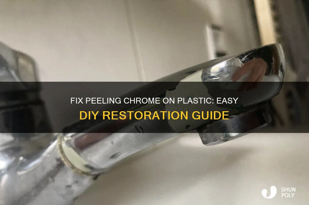 how to remove peeling chrome from plastic