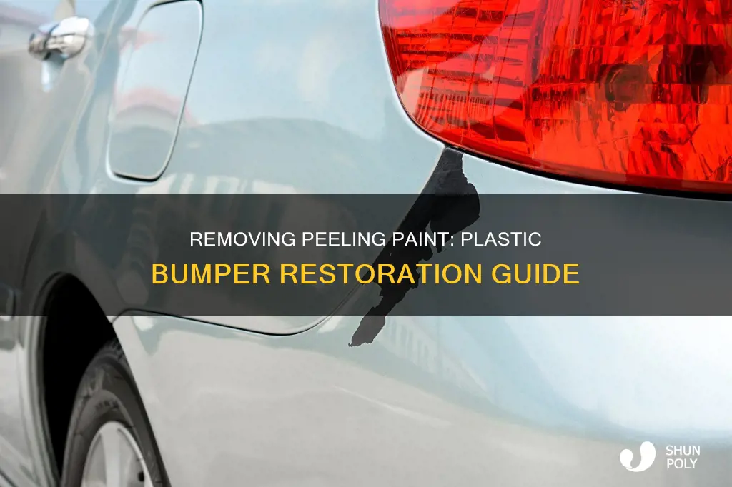how to remove peeling paint from plastic bumper