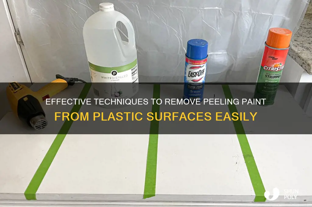 how to remove peeling paint from plastic