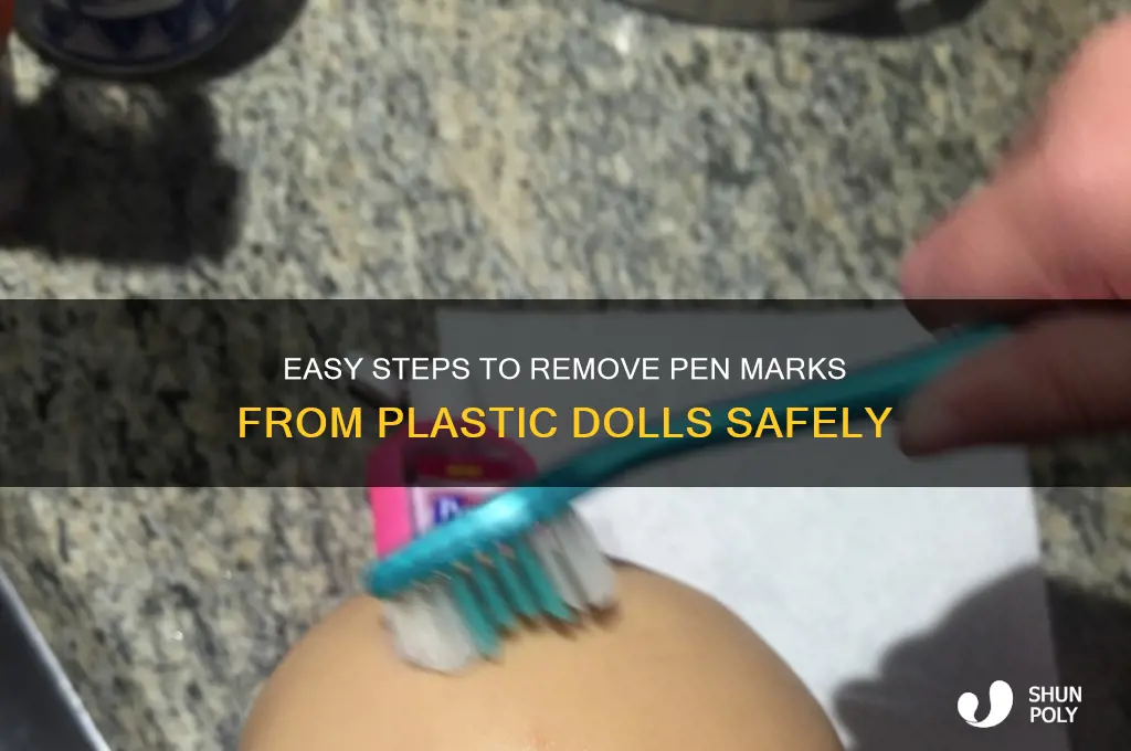 how to remove pen from plastic doll