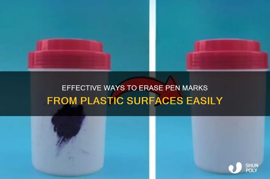 how to remove pen marks from plastic