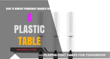 Effective Ways to Remove Permanent Marker from Plastic Tables