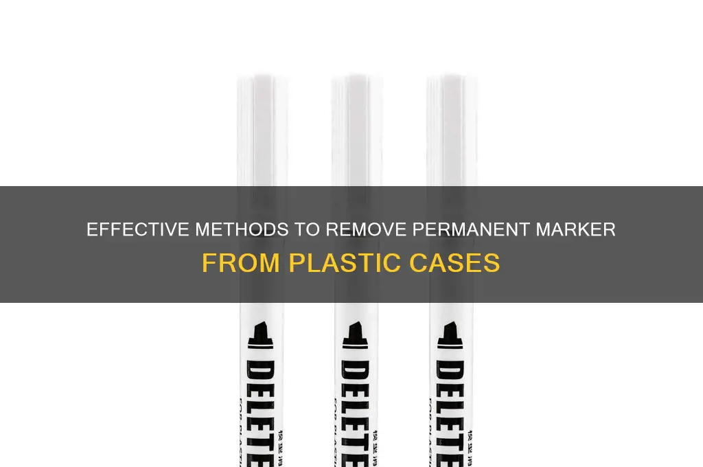 how to remove permanent marker from plastic case