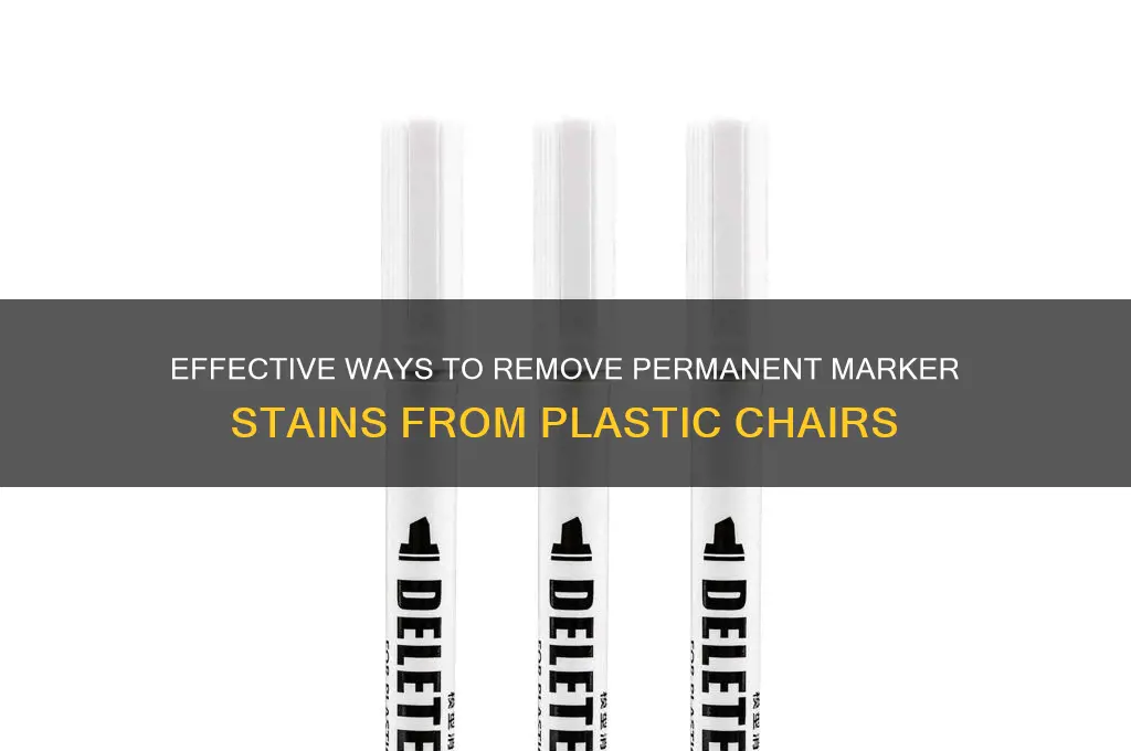 how to remove permanent marker from plastic chair