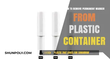 Effective Ways to Remove Permanent Marker from Plastic Containers