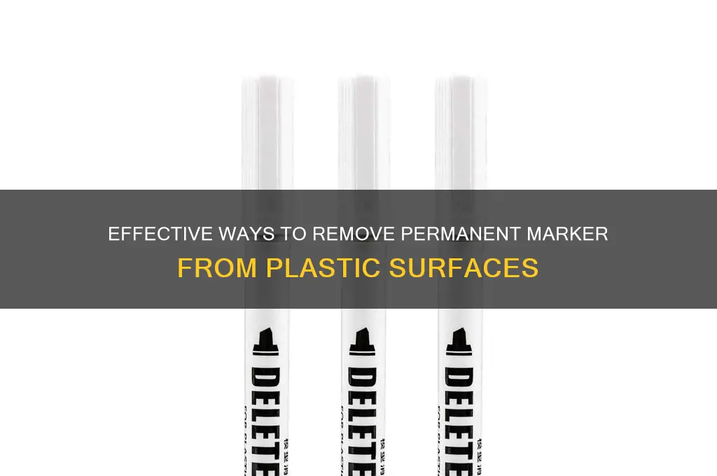 how to remove permanent marker from plastic cover