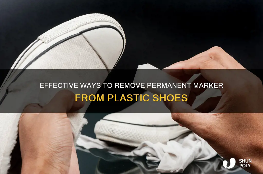 how to remove permanent marker from plastic shoes