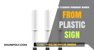 Effective Methods to Remove Permanent Marker from Plastic Signs Easily