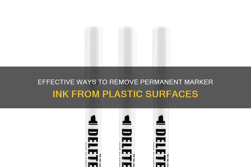 how to remove permanent marker ink from plastic