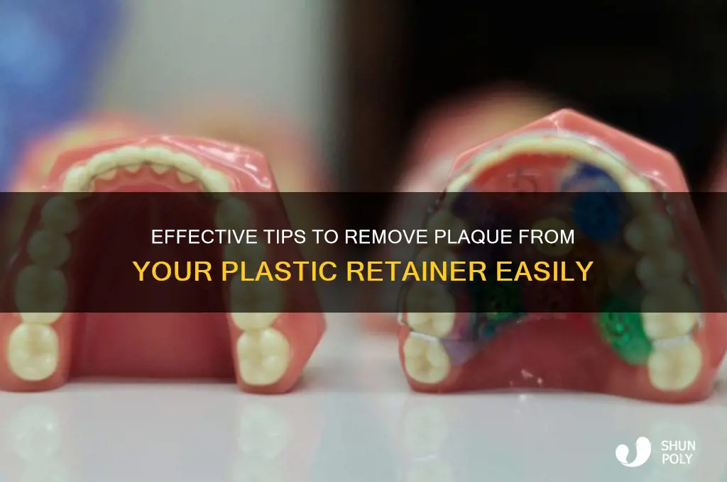 how to remove plaque from plastic retainer