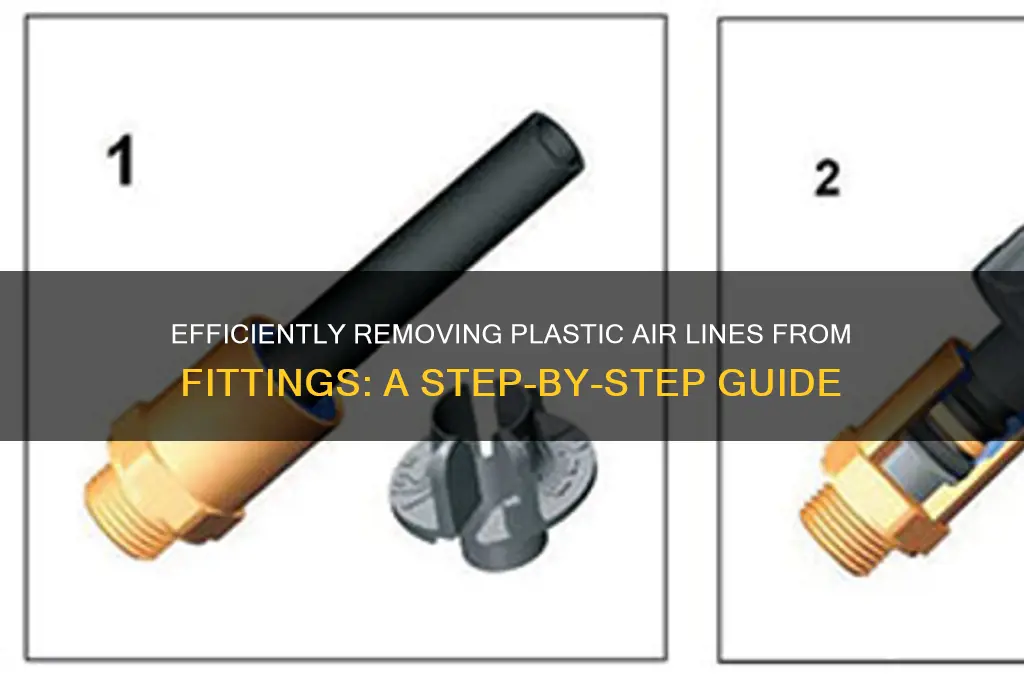 how to remove plastic air line from fitting