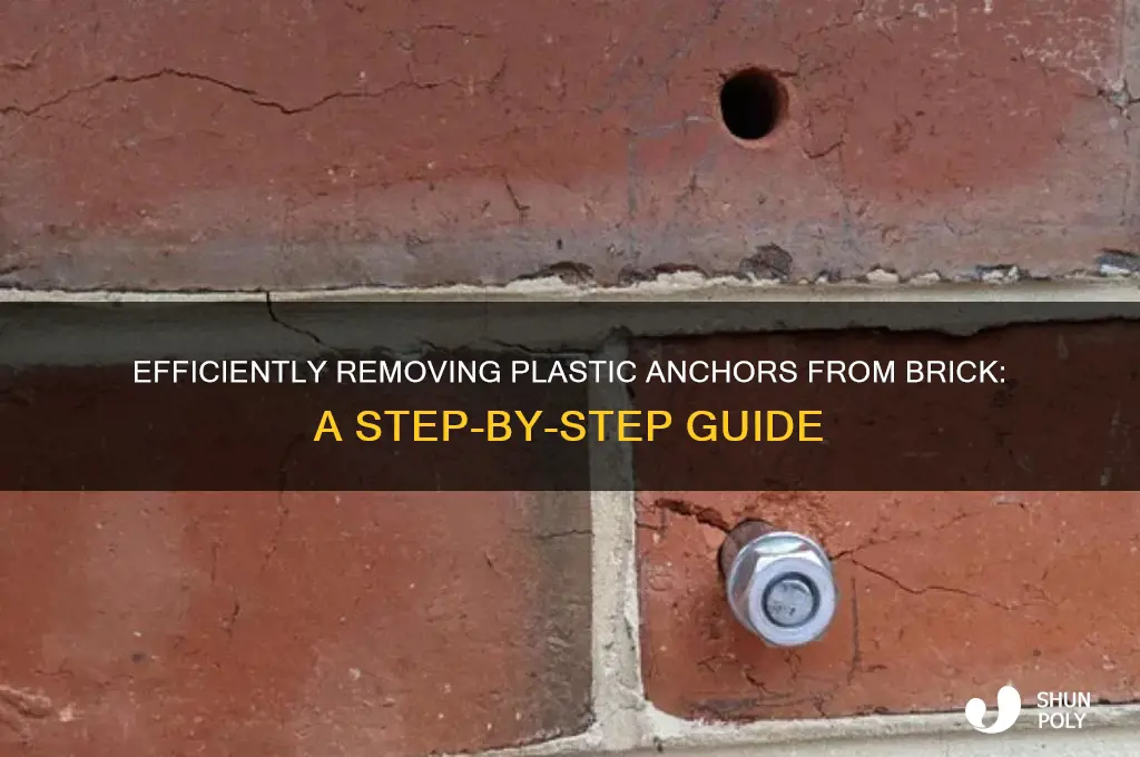 how to remove plastic anchor from brick