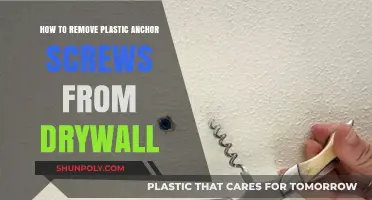 Easy Guide: Removing Plastic Anchor Screws from Drywall Without Damage