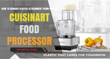 Removing Plastic Attachment from Cuisinart Grater Food Processor: Easy Steps