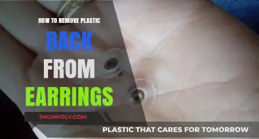 Easy DIY Guide: Removing Plastic Backs from Earrings Safely