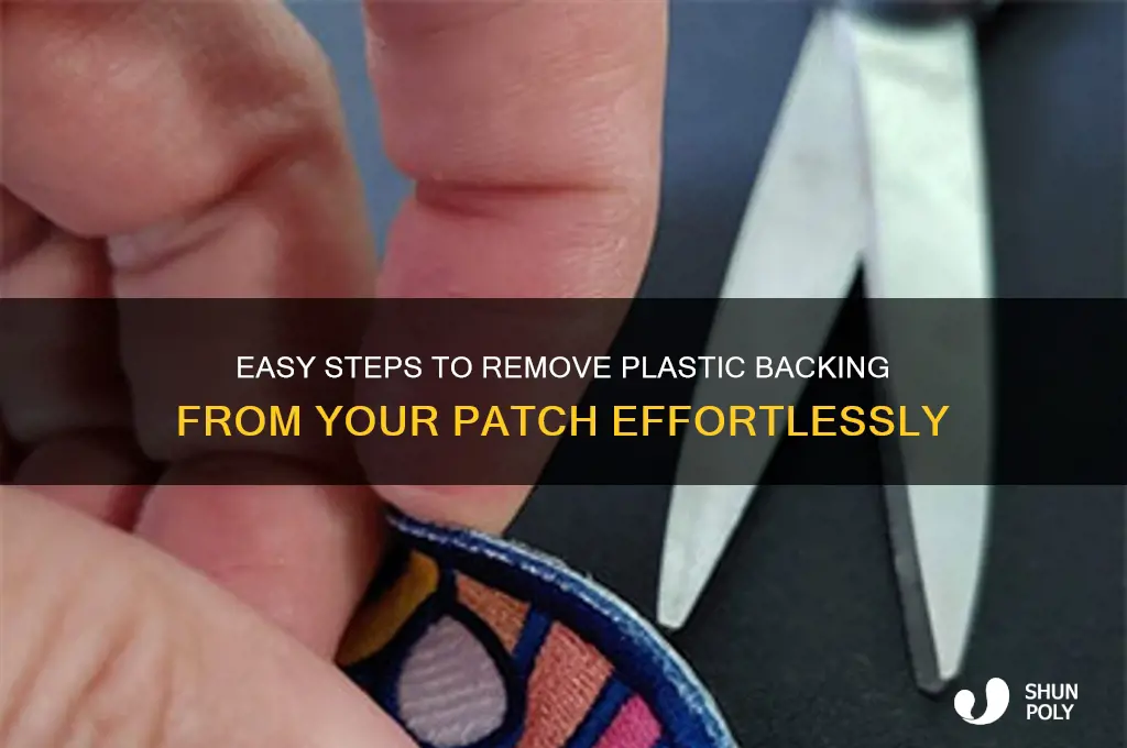 how to remove plastic backing from patch