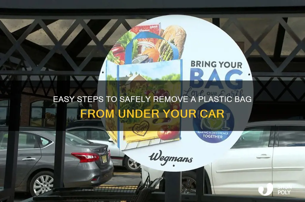 how to remove plastic bag from under car