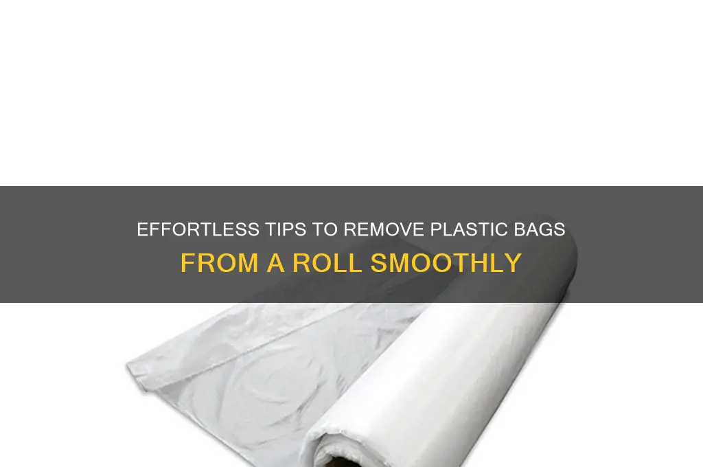how to remove plastic bags from a roll