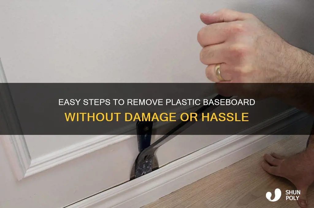 how to remove plastic baseboard