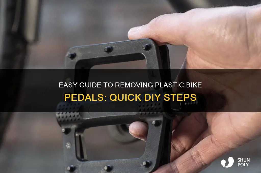 how to remove plastic bike pedals