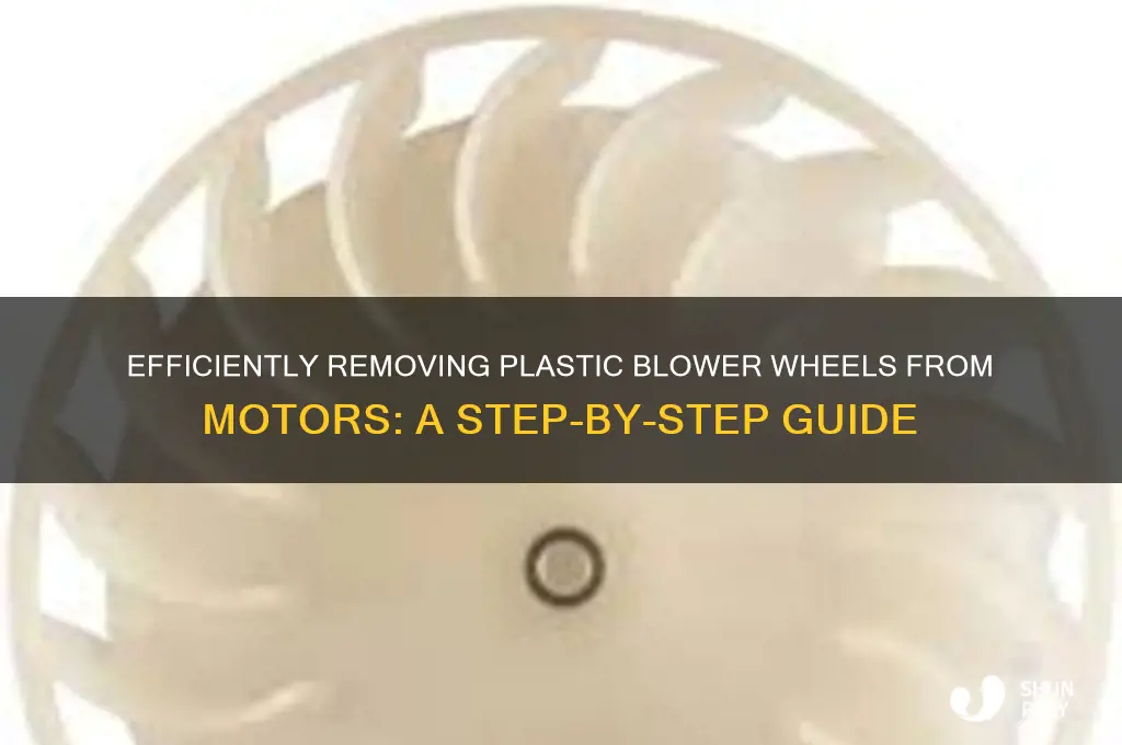 how to remove plastic blower wheel from motor