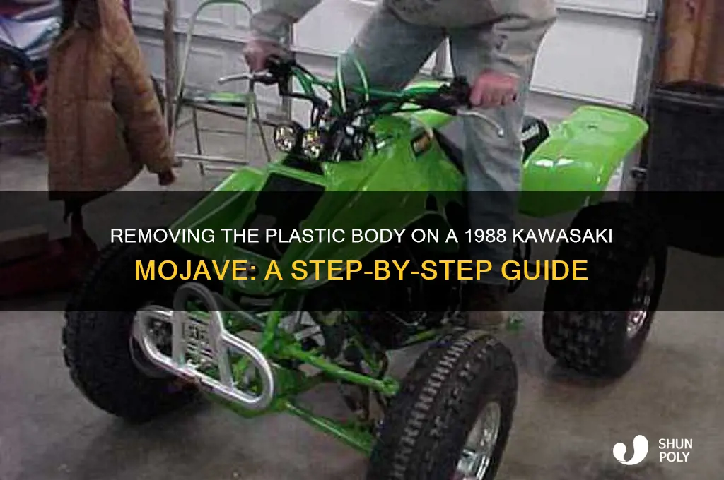 how to remove plastic body from 1988 kawasaki mojave