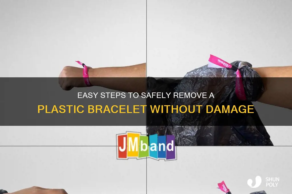 how to remove plastic bracelet
