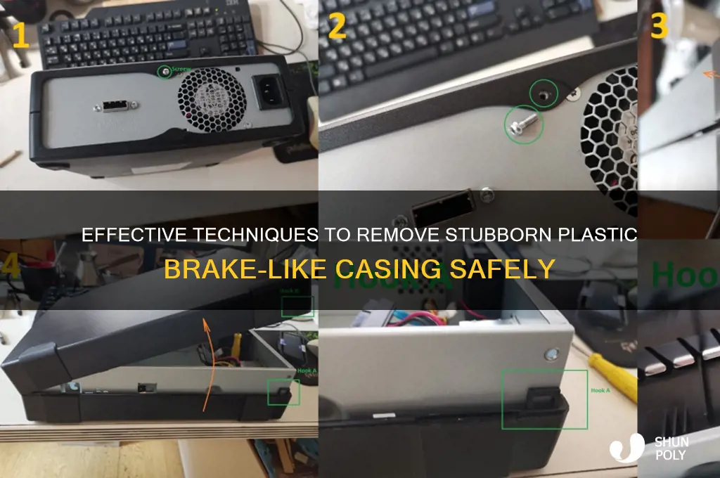 how to remove plastic brake like casing
