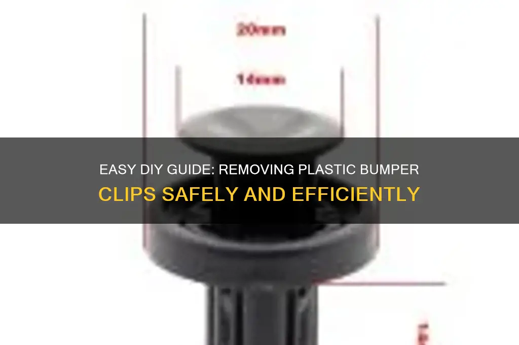 how to remove plastic bumper clips