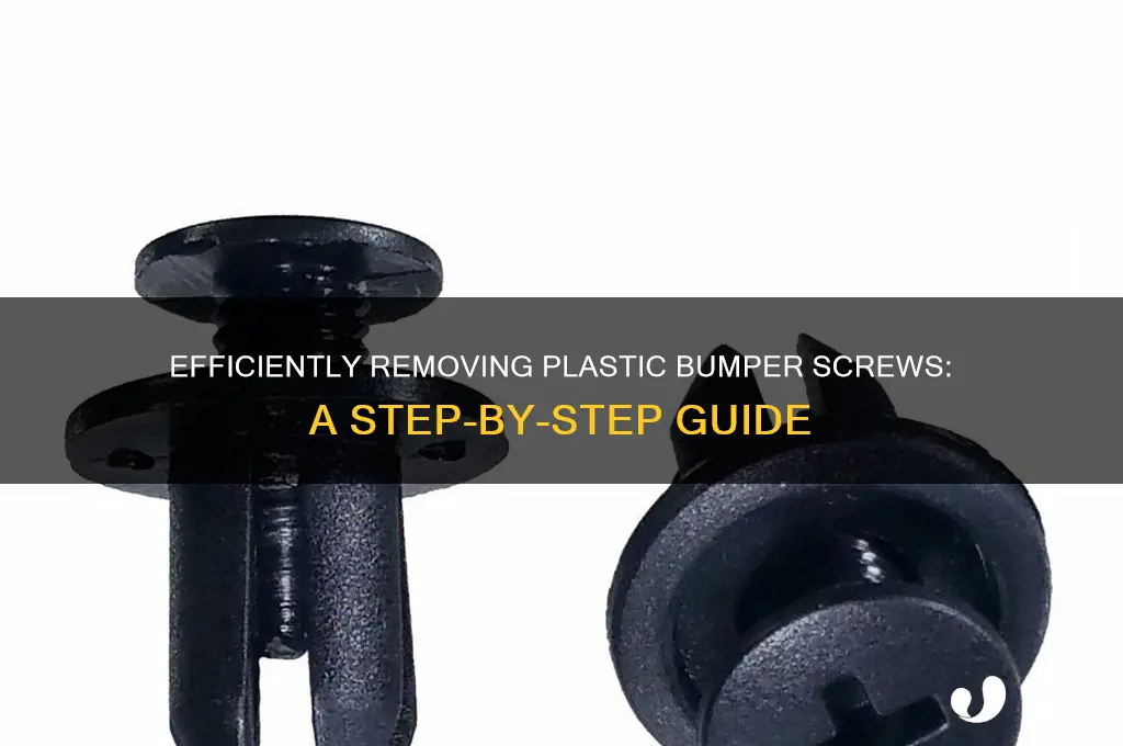 how to remove plastic bumper screws