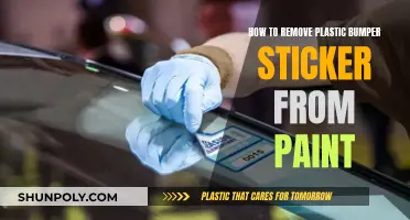 Removing Plastic Bumper Stickers: Protect Your Paint Job