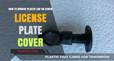 Easy Steps to Remove Plastic Cap from License Plate Cover Screw