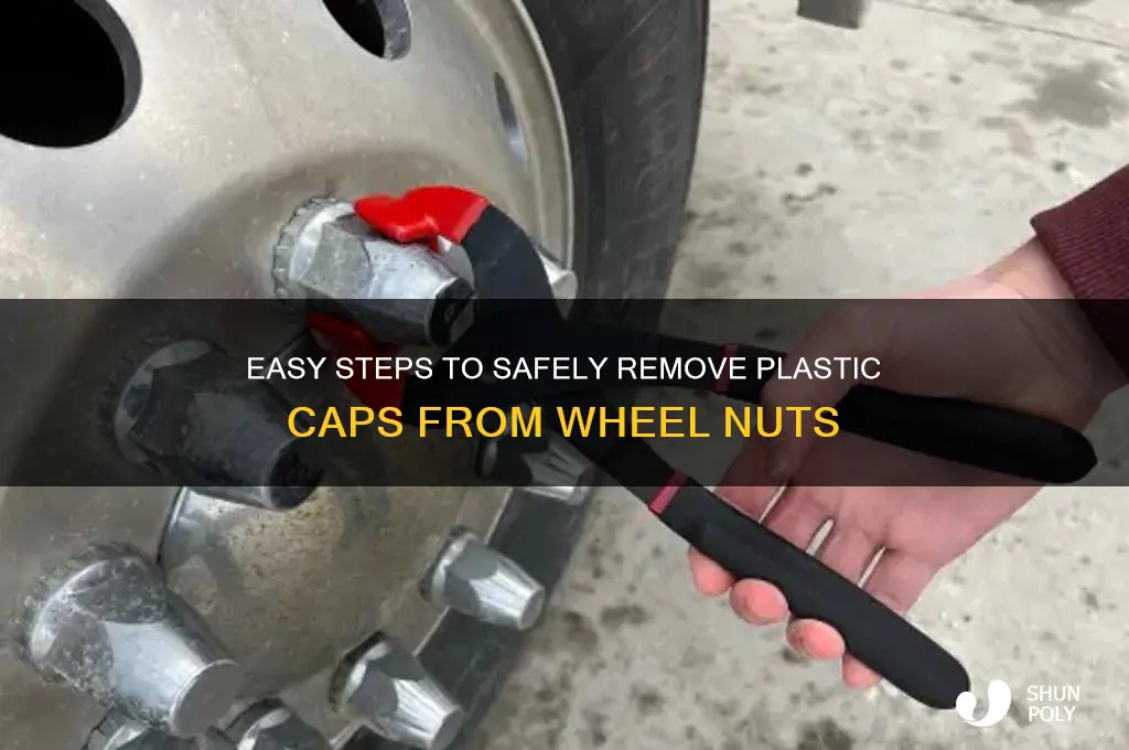 how to remove plastic caps from wheel nuts