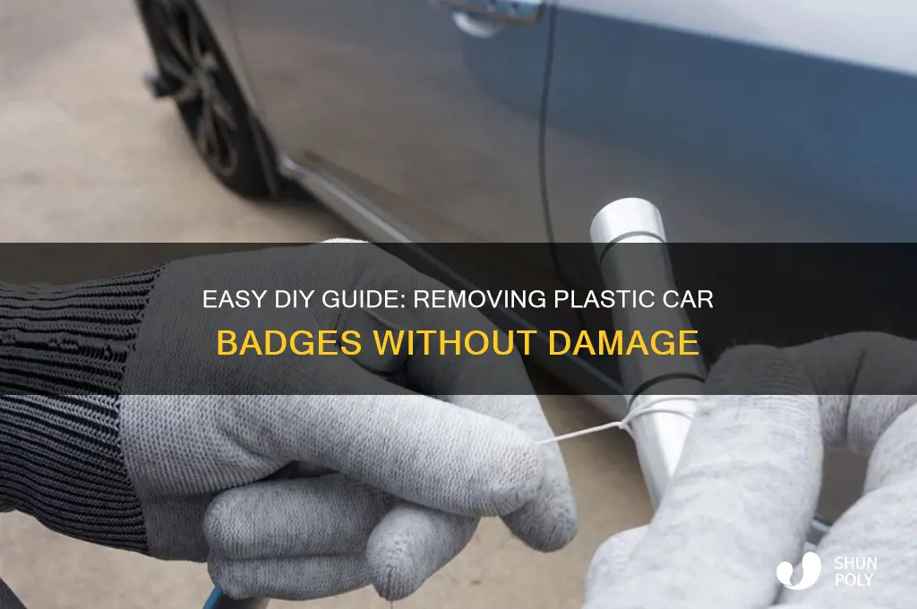how to remove plastic car badges