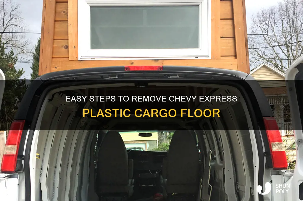 how to remove plastic cargo floor out of chevy express